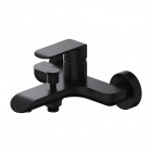 Omnires Sacramento bateria wannowa ścienna czarny mat SC2330BL