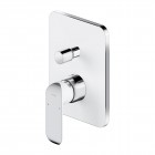 Omnires Sacramento bateria wannowo-prysznicowa podtynkowa chrom/biały SC2335XCRB