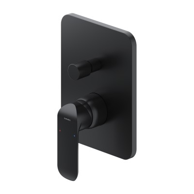 Omnires Sacramento bateria wannowo-prysznicowa podtynkowa czarny mat SC2335XBL