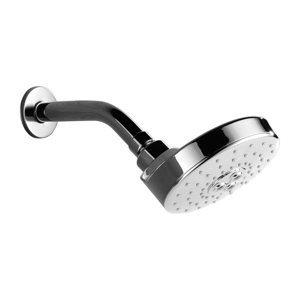 Omnires Douglas deszczownica okrągła 15,5 cm z ramieniem chrom DOUGLAS-WCR