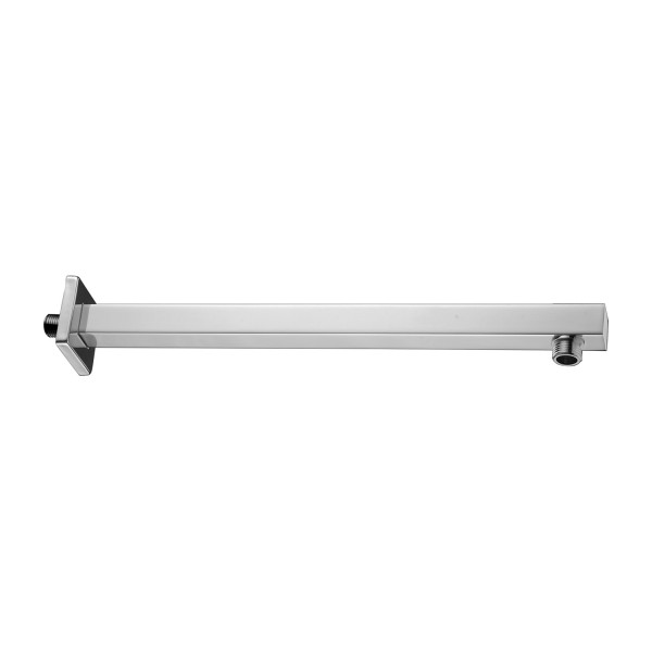 Omnires ramię ścienne do deszczownicy kwadratowe 40 cm chrom RA14XCR
