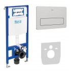 Roca stelaż podtynkowy Duplo One 3w1 kompletny gotowy do montażu inox PL3