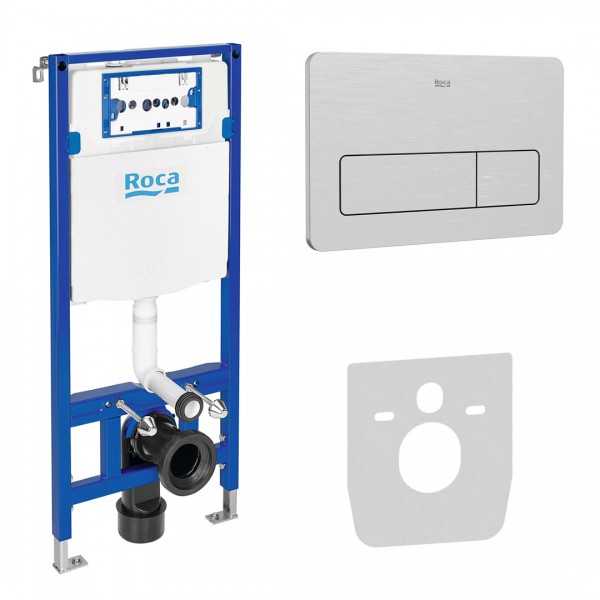 Roca stelaż podtynkowy Duplo One 3w1 kompletny gotowy do montażu inox PL3