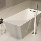 Omnires Parma M+ wanna wolnostojąca 159x71 cm biały/szary połysk PARMAWWBSP