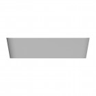 Omnires Parma M+ umywalka nablatowa 50x35 cm biały/szary połysk PARMAUNBSP