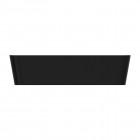 Omnires Parma M+ umywalka nablatowa 50x35 cm biały/czarny połysk PARMAUNBCP