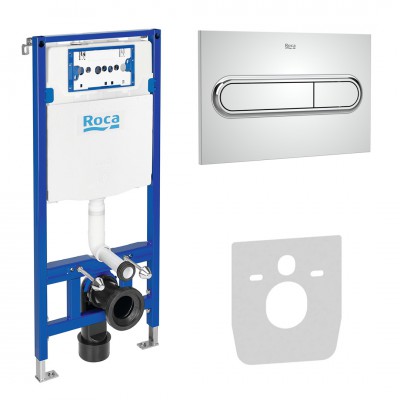 Roca stelaż podtynkowy Duplo One 3w1 kompletny gotowy do montażu chrom PL1