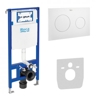 Roca stelaż podtynkowy Duplo One 3w1 kompletny gotowy do montażu biały mat Roca stelaż podtynkowy Duplo One 3w1 kompletny gotowy do montażu biały mat