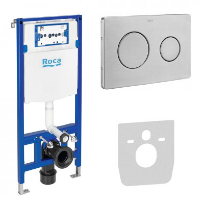 Roca stelaż podtynkowy Duplo One 3w1 kompletny gotowy do montażu inox PL10 Roca stelaż podtynkowy Duplo One 3w1 kompletny gotowy do montażu inox PL10