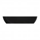 Omnires Siena M+ umywalka nablatowa 60x35 cm biały/czarny połysk SIENALUNBCP