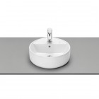 Roca Gap umywalka nablatowa okrągła 40 cm biała Supraglaze® A3270MKS00