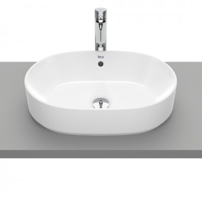 Roca Gap umywalka nablatowa owalna 55x39 cm biała Supraglaze® A3270Y1S00