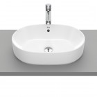 Roca Gap umywalka nablatowa owalna 55x39 cm biała Supraglaze® A3270Y1S00