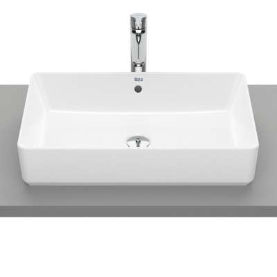 Roca Gap umywalka nablatowa prostokątna 60x37 cm biała Supraglaze® A3270Y2S00
