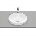 Roca Gap umywalka wpuszczana w blat okrągła 39 cm biała Supraglaze® A3270Y3S00