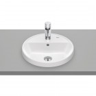 Roca Gap umywalka wpuszczana w blat okrągła 40 cm biała Supraglaze® A3270Y4S00