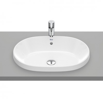 Roca Gap umywalka wpuszczana w blat 55x39 cm biała Supraglaze® A3270Y5S00