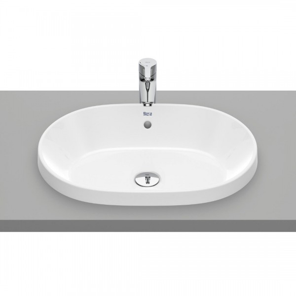 Roca Gap umywalka wpuszczana w blat 55x39 cm biała Supraglaze® A3270Y5S00