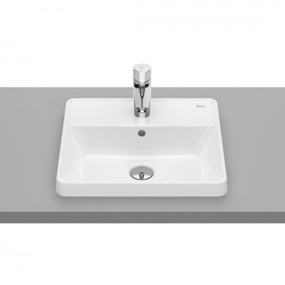 Roca Gap umywalka wpuszczana w blat 42x39 cm biała Supraglaze® A3270Y9S00