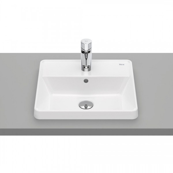 Roca Gap umywalka wpuszczana w blat 42x39 cm biała Supraglaze® A3270Y9S00