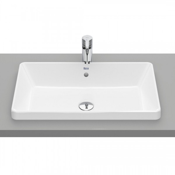 Roca Gap umywalka wpuszczana w blat 60x37 cm biała Supraglaze® A3270Y8S00