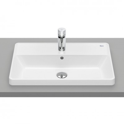 Roca Gap umywalka wpuszczana w blat 60x39 cm biała Supraglaze® A3270YAS00