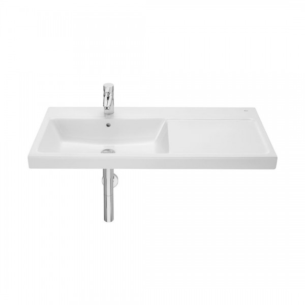 Roca Gap umywalka ścienna asymetryczna 100x46 cm biała Supraglaze® A3270MBS00