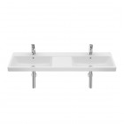 Roca Gap umywalka ścienna 140x46 cm podwójna biała Supraglaze® A3270MUS00