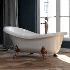 Omnires Atena Comfort M+ wanna wolnostojąca retro 175x82 cm biały połysk ATENA174BP