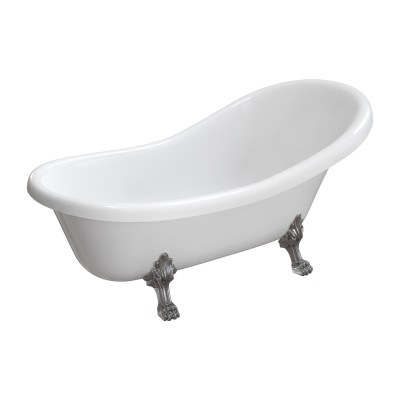 Omnires Atena Comfort M+ wanna wolnostojąca retro 175x82 cm biały połysk ATENA174BP