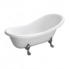 Omnires Atena Comfort M+ wanna wolnostojąca retro 175x82 cm biały połysk ATENA174BP