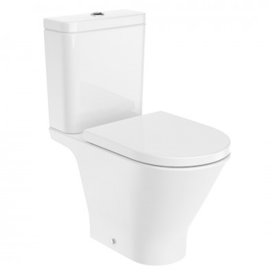 Roca Gap Round miska WC do kompaktu Rimless A3420N8000