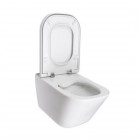 Roca Gap Square miska WC wisząca Rimless biała Supraglaze® A34647LS00