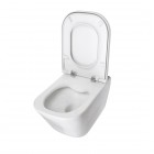 Roca Gap Square miska WC wisząca Rimless biała Supraglaze® A34647LS00