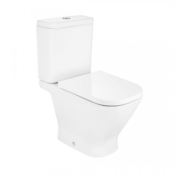 Roca Gap Square miska WC do kompaktu biała Supraglaze® A342477S00