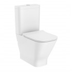 Roca Gap Square miska WC do kompaktu Rimless biała Supraglaze® A342737S0H