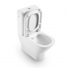 Roca Gap Square miska WC do kompaktu Rimless biała Supraglaze® A342737S0H