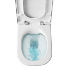 Roca Gap Square miska WC do kompaktu Rimless biała Supraglaze® A342737S0H