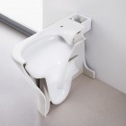 Roca Gap Square miska WC do kompaktu Rimless biała Supraglaze® A342737S0H
