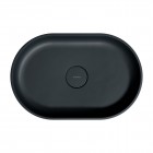 Omnires Ovo M+ umywalka nablatowa 55x36 cm black lava OVOUNBLV