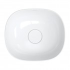 Omnires Silk M+ umywalka nablatowa 40x35 cm biały połysk SILK400BP