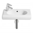 Roca Meridian Compacto umywalka ścienna 55x32 cm biała Supraglaze® A32724ZS00