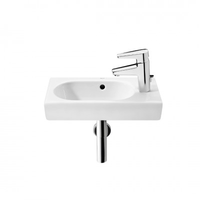 Roca Meridian Compacto umywalka ścienna 45x25 cm biała Supraglaze® A327248S00