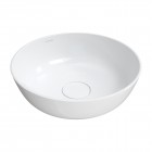 Omnires Silk M+ umywalka nablatowa okrągła 40 cm biały połysk SILKR400BP