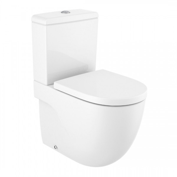 Roca Meridian miska WC do kompaktu z Rimless biała Supraglaze® A34224LS00