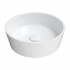 Omnires Bari M+ umywalka nablatowa okrągła 38 cm biały połysk BARIUNBP