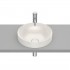 Roca Inspira Round umywalka wpuszczana w blat okrągła 37 cm beżowy A32752R650