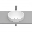 Roca Inspira Round umywalka wpuszczana w blat okrągła 37 cm biały mat A32752R620