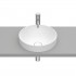 Roca Inspira Round umywalka wpuszczana w blat okrągła 37 cm biały mat A32752R620