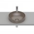 Roca Inspira Round umywalka wpuszczana w blat okrągła 37 cm cafe A32752R660